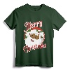 Merry Christmas African American Santa Claus Long Sleeve T-Shirt - Festive Holiday Apparel for Diverse Christmas Celebrations