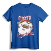 Merry Christmas African American Santa Claus Long Sleeve T-Shirt - Festive Holiday Apparel for Diverse Christmas Celebrations