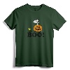 Peanuts Halloween Snoopy Woodstock BOO! Raglan Baseball Tee - Officially Licensed Lightweight Graphic Art Shirt