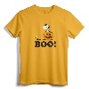 Peanuts Halloween Snoopy Woodstock BOO! Raglan Baseball Tee - Officially Licensed Lightweight Graphic Art Shirt