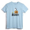 Peanuts Halloween Snoopy Woodstock BOO! Raglan Baseball Tee - Officially Licensed Lightweight Graphic Art Shirt