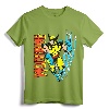 Marvel X-Men Wolverine Vintage Claw Slice Graphic T-Shirt - Official Licensed Tee for Men and Women