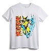 Marvel X-Men Wolverine Vintage Claw Slice Graphic T-Shirt - Official Licensed Tee for Men and Women
