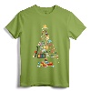 Art Xmas Tree Decor Art Teacher Ugly Artist Christmas Gift T-Shirt - Unique Festive Apparel for Artists and Art Lovers