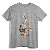Art Xmas Tree Decor Art Teacher Ugly Artist Christmas Gift T-Shirt - Unique Festive Apparel for Artists and Art Lovers