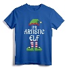 Artistic Elf Family Matching Group Christmas Art T-Shirt - Festive Matching Outfits for Families