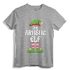 Artistic Elf Family Matching Group Christmas Art T-Shirt - Festive Matching Outfits for Families