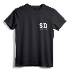 San Diego - SD - Minimalistic Pocket Design - Classic T-Shirt - Retro Vintage Souvenir Tee for California Enthusiasts
