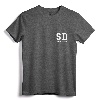 San Diego - SD - Minimalistic Pocket Design - Classic T-Shirt - Retro Vintage Souvenir Tee for California Enthusiasts