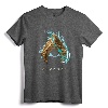 Aquaman Movie Water Shield T-Shirt - Officially Licensed DC Comics Tee for Adults, Women, and Kids
