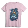 Aquaman Movie Swimming With Sharks T-Shirt - Officially Licensed DC Comics Apparel for Fans of the Underwater Hero