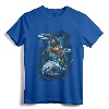 Aquaman Movie Swimming With Sharks T-Shirt - Officially Licensed DC Comics Apparel for Fans of the Underwater Hero