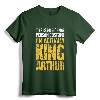 Medieval Literature King Arthur T-Shirt - European History Tee for Fans of Arthurian Legends and Knights