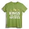 Kings Are Named ARTHUR Funny Personalized Name Joke Men T-Shirt - Unique Father's Day Present for Men, Women, Kids - Customized Matching Name Apparel