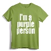 I'm a Purple Person T-Shirt - Lightweight Classic Fit Tee for Purple Lovers of All Ages