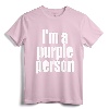 I'm a Purple Person T-Shirt - Lightweight Classic Fit Tee for Purple Lovers of All Ages
