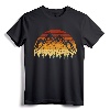 Vintage Sunset Mountains Gift For Nature Loving Mountaineers T-Shirt - Retro Mountain Nature Design for Climbers and 80s Nature Lovers