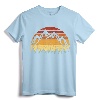 Vintage Sunset Mountains Gift For Nature Loving Mountaineers T-Shirt - Retro Mountain Nature Design for Climbers and 80s Nature Lovers