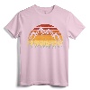 Vintage Sunset Mountains Gift For Nature Loving Mountaineers T-Shirt - Retro Mountain Nature Design for Climbers and 80s Nature Lovers