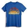 Vintage Sunset Mountains Gift For Nature Loving Mountaineers T-Shirt - Retro Mountain Nature Design for Climbers and 80s Nature Lovers