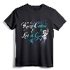 Disney Frozen Elsa Keep Calm & Let It Go Snowflake Portrait T-Shirt - Official Disney Christmas Apparel for Women, Men, Youth, and Toddlers