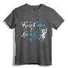 Disney Frozen Elsa Keep Calm & Let It Go Snowflake Portrait T-Shirt - Official Disney Christmas Apparel for Women, Men, Youth, and Toddlers