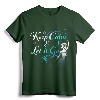Disney Frozen Elsa Keep Calm & Let It Go Snowflake Portrait T-Shirt - Official Disney Christmas Apparel for Women, Men, Youth, and Toddlers