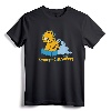 Garfield I Don't Do Mornings T-Shirt - Officially Licensed Jim Davis Artwork Tee for Adults, Kids, and Women