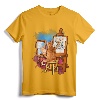 Cat Painting Lion Artistic Animals Lover Graphic Novelty T-Shirt - Unique Artistic Tee for Pet and Animal Lovers