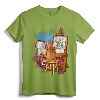 Cat Painting Lion Artistic Animals Lover Graphic Novelty T-Shirt - Unique Artistic Tee for Pet and Animal Lovers
