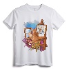 Cat Painting Lion Artistic Animals Lover Graphic Novelty T-Shirt - Unique Artistic Tee for Pet and Animal Lovers