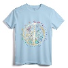 Retro Psychedelic Peace Sign Hip Funky Radical T-Shirt - Vintage Trippy Peace Symbol Tee for Hippies and 60's Lifestyle Enthusiasts