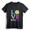 Girls Love Softball Best Fun Birthday Gift T-Shirt - Trendy Softball Player Tee for Teens and Adults