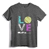 Girls Love Softball Best Fun Birthday Gift T-Shirt - Trendy Softball Player Tee for Teens and Adults