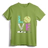 Girls Love Softball Best Fun Birthday Gift T-Shirt - Trendy Softball Player Tee for Teens and Adults