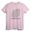 Garfield Chillin' T-Shirt - Officially Licensed Lightweight Tee for Adult Unisex, Kids, and Women by Jim Davis