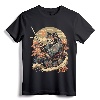 Japanese Art Cat Ninja Ukiyo-e Samurai Cat T-Shirt - Unique Gift for Japan Art Lovers and Ramen Enthusiasts