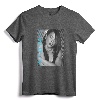 Blue Glowing Logo T-Shirt - Official Aaliyah Merchandise with Unique Illuminated Design