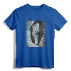 Blue Glowing Logo T-Shirt - Official Aaliyah Merchandise with Unique Illuminated Design