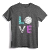 Girls Love Volleyball Best Fun Birthday Gift T-Shirt - Trendy Tee for Volleyball Players, Ideal Gift for Girls and Teens