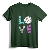 Girls Love Volleyball Best Fun Birthday Gift T-Shirt - Trendy Tee for Volleyball Players, Ideal Gift for Girls and Teens