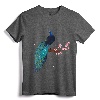 Vintage Peacock Japanese Beauty Bird Flower Gift T-Shirt - Artistic Tee for Bird and Nature Lovers