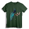 Vintage Peacock Japanese Beauty Bird Flower Gift T-Shirt - Artistic Tee for Bird and Nature Lovers