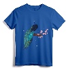 Vintage Peacock Japanese Beauty Bird Flower Gift T-Shirt - Artistic Tee for Bird and Nature Lovers