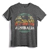 Australia Day Shirt - Funny Australian Kangaroo Vintage Tee with Aussie Flag Symbol - G'Day Mate Patriotic Apparel for Men, Women, and Family