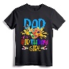 Dad Of The Birthday Girl Little Artist Paint B-Day Party T-Shirt - Classic Fit Father's Birthday Party Attire