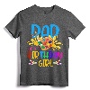 Dad Of The Birthday Girl Little Artist Paint B-Day Party T-Shirt - Classic Fit Father's Birthday Party Attire