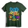 Dad Of The Birthday Girl Little Artist Paint B-Day Party T-Shirt - Classic Fit Father's Birthday Party Attire