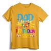 Dad Of The Birthday Girl Little Artist Paint B-Day Party T-Shirt - Classic Fit Father's Birthday Party Attire