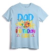 Dad Of The Birthday Girl Little Artist Paint B-Day Party T-Shirt - Classic Fit Father's Birthday Party Attire